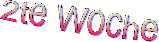 2te Woche 
